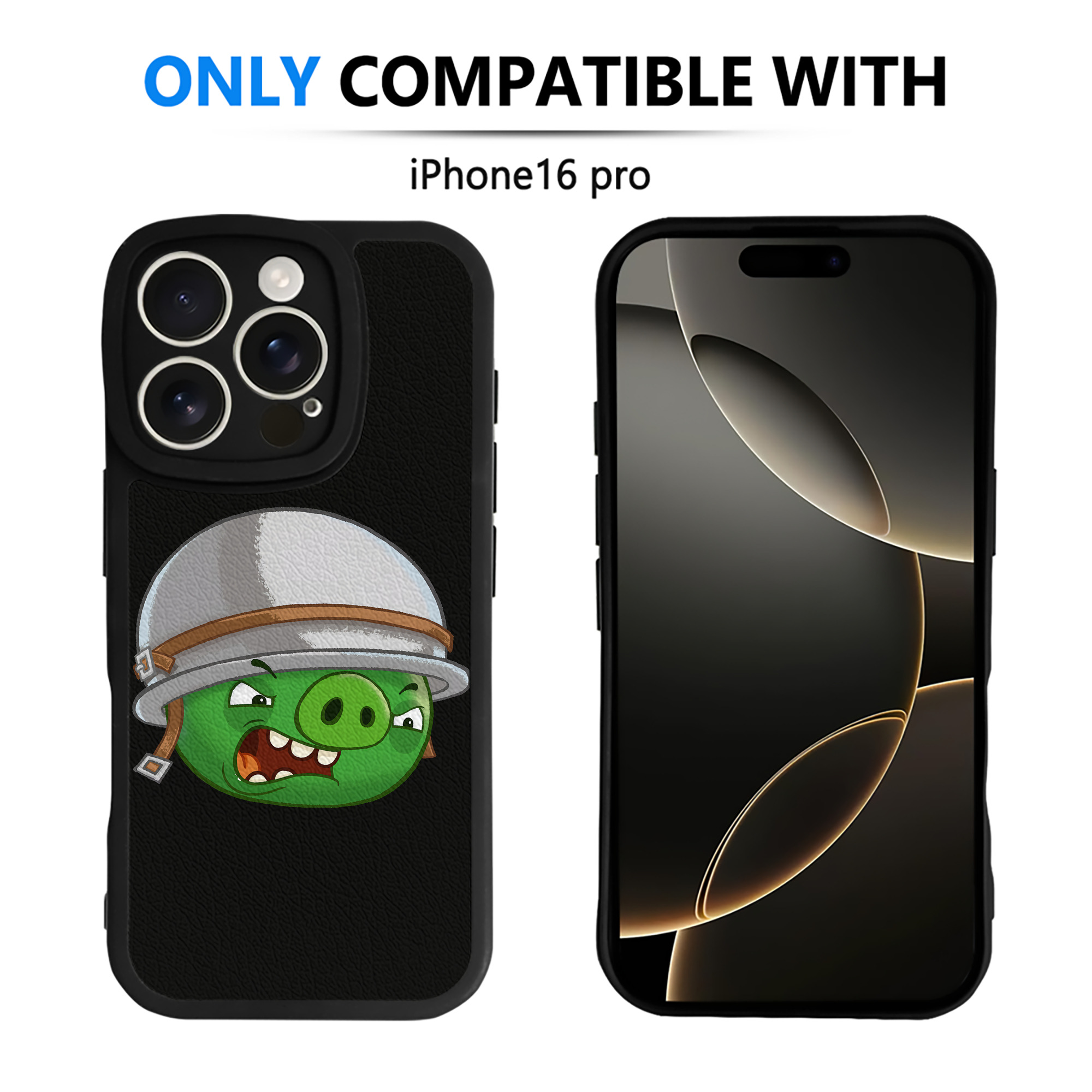 （画像用） Angry Birds アングリーバード 【iPhone 16シリーズ対応】シリコンスマホケース（レザー調） 材質：シリコン